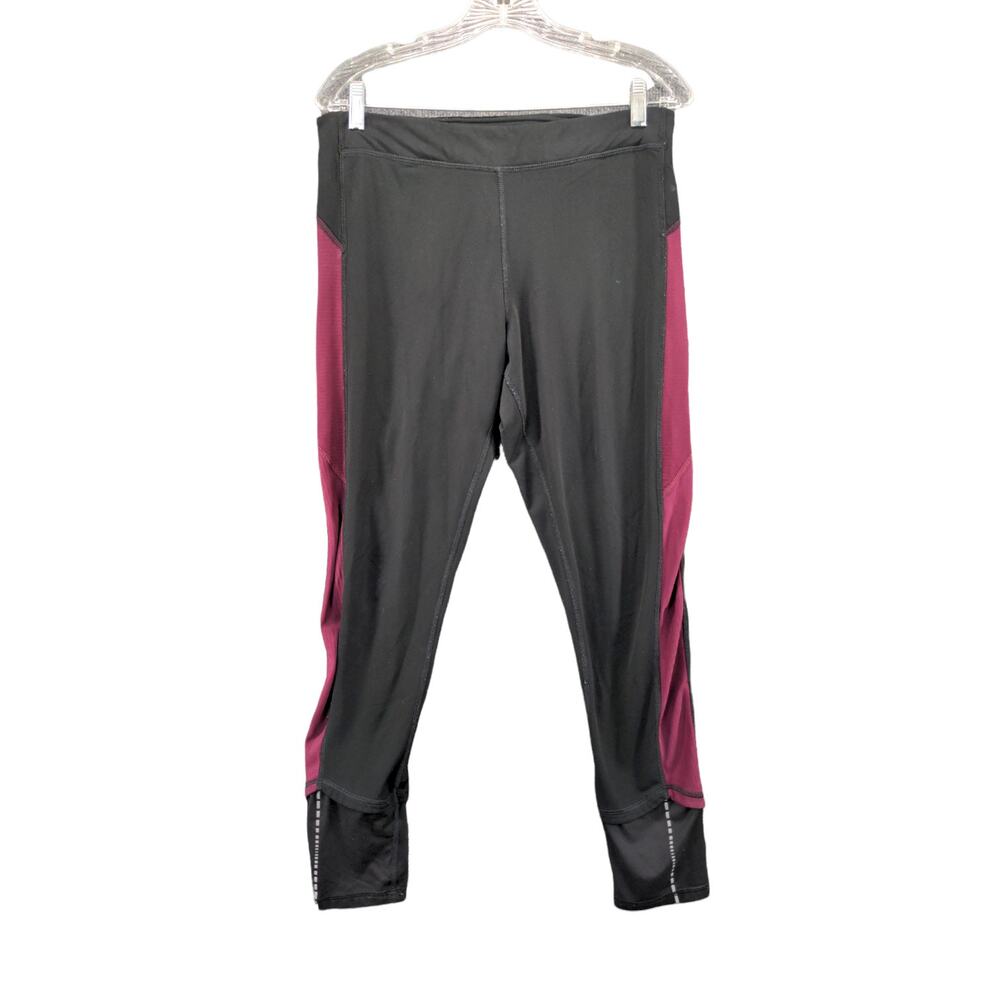 Womens Champion Leggings Joggers Athletic Pants Size XL Black Logo